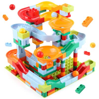 China Plastic Children's DIY Building Model Ball Track Toy Building Block Sets Toys Construction Stacking Toy for sale