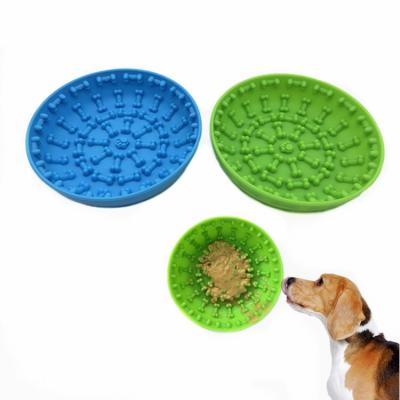 China 2021 New Amazon Dog Feeder Silicone Dog Bowl Viable Slow Dog Bowl Bestselling Portable Bowl for sale