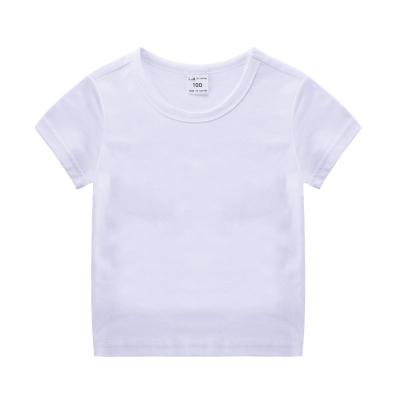 China OEM ODM children's anti-pilling office automation short-sleeve cotton T-shirt summer leisure solid color for sale