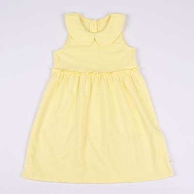 China Anti-static Girls Dresses Solid Color Kids Clothing Casual Dresses Sleeveless Bestselling Cotton Soft Comfortable Dress for sale