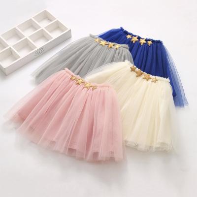 China Office Anti-wrinkle 60 Days OEM ODM OBM Girl Tutu Skirt Star Sparkle Dress Kids Tutu Skirt New Design Kids Bridesmaid skirt girls for sale