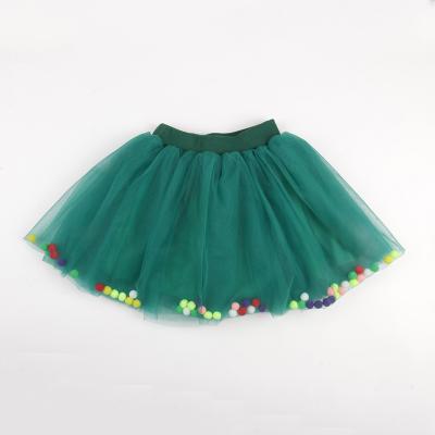 China 60 Days OEM ODM Super Soft Anti-wrinkle Office and Comfy Colorful Pom Pom Tutu Birthday Smash Cake Skirt for Baby Girls Toddlers Girls Tutu Skirt for sale