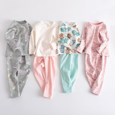 China Breathable 60 Days OEM ODM Long Sleeve Office Kids Snug Fit Pajamas Clothing Comfortable Cotton Pajamas Set Girls 2pc Pajamas Set Girls Sleepwear for sale