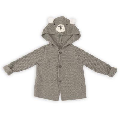 China Children Warm Clothing Anti-wrinkle Office Sale Hooded Cardigan Boy Coat for Toddlers and Children Woolen Sweater for sale