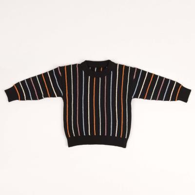 China Baby Boy Kids Wool Sweater Winter Pullover Cotton Computer Knitting Striped Anti-pilling Office Design New OEM Customized for sale