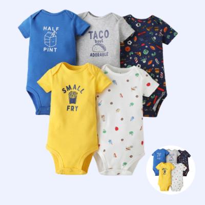 China High Quality Cotton RTS Clothing Baby Boy's Multi Colors Baby Rompers for sale