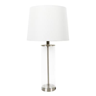 China Includes USB Port in Base 2 PK Arcylic Finish with USB Port Table Lamp for sale