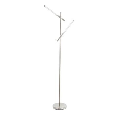 China Modern European Modern Glass LED Floor Light Floor Lamp 2AM Minimalist Metal LED Floor Lamp for sale