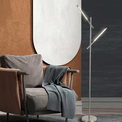 China Modern Minimalist 2AM LED Floor Lamp Floor Standing Lighting Fixtures Floor Lamps For Bedroom for sale