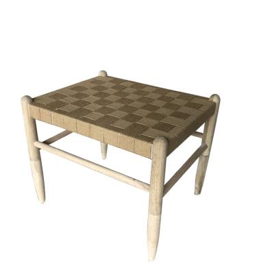 China Modern Brand New High Quality Paper Rope Furniture Rope Rattan Weaving Stool for sale