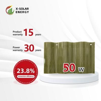 China Curved Photovoltaic Solar Panel Tile Roof For Sustainable Building Solutions for sale