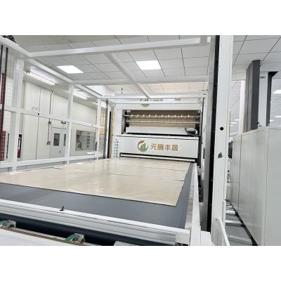 China Fully Automatic Roll Flute Paper Thermal Film Sheet Hot Press Dry Solar Module Production Line Flat Tile Laminating Machine for sale