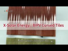 50 Watt Curved Solar Roof Tiles Photovoltaic Solar Module Tiles High Efficiency