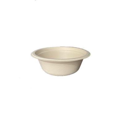 China Storage Pack Microwavable Biodegradable Food Sugarcane Fiber Take Away 500ml Round Bowl Available For Microwave Oven Fridge for sale