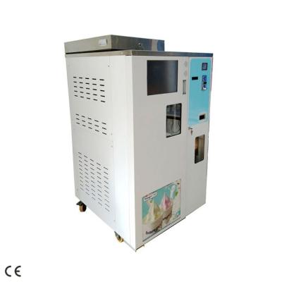 China Snack food factory Low price semi automatic soft serve ice cream/frozen yogurt vending machine for sale