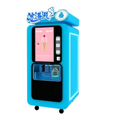 China Commercial catering High Quality Soft Ice Cream Vending Machine Slender Model Easy Operate for sale