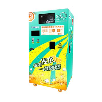 China Subway Station automatic snack soda drinks vending machine Cola Fountain Machine coke machine with Multi 6 Flavor for sale