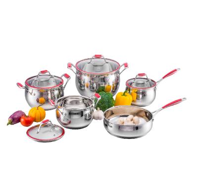 China Sustainable High Quality Cheap Price 9Pcs Pot Sets Cookware Stainless Steel Kitchen Stainless Steel Cookware Set for sale