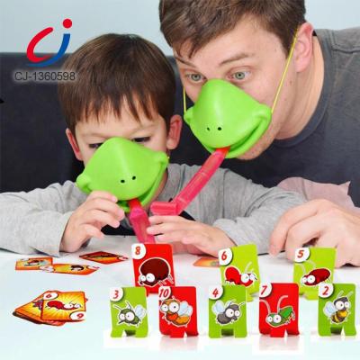 China Creative Desktop Toys China Kids Chameleon Tongue Out Game, Safety Kid Game Desktop Funny Frog Sticking Tongue Out CJ-1360598 for sale