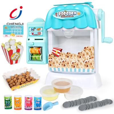 China Battery Operated Electric Plastic Snack Machines,Kitchen Kids Machine Colorful Popcorn Making Toys CJ-1600795 for sale