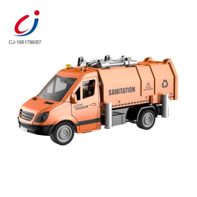 China Friction Toy High Quality 1:16 Friction Powered Clean Garbage Ca, Garbage Truck Toy Car Construction Toy Vehicle for sale