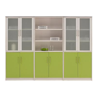 China High Quality Wooden PANEL Furniture Office Filing Cabinets With Green Color for sale