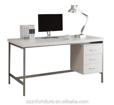 China Excellent PANEL Design Modern Home Office Table in Pure White for sale