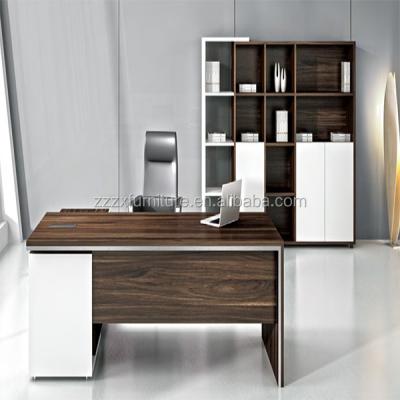 China Modern Executive Furniture Design Series Business Furniture Panel MFC Computer Table Wood Workplace Design for sale