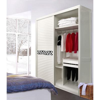 China PANELS Custom Cheap Wardrobes Latest Furniture Sets Bedroom Design Wooden Wardrobe Sliding Door Design for sale