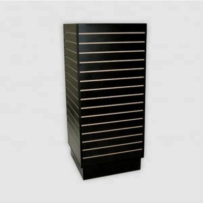 China Eco - Friendly Material Cube Tower Slatwall Display Fixture In Retail Store for sale