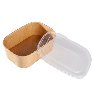 China Eco Friendly Disposable Custom Custom Take Away Square Rice Box Aluminum Foil Wrapping Paper Bowls With Lid for sale