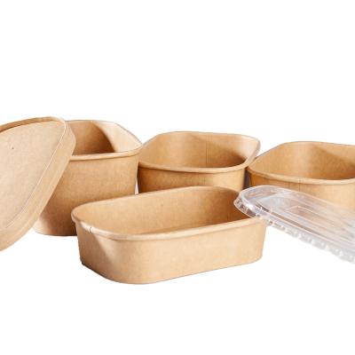 China Small and Large Size Paper Wrapping Bowls Custom Kitchen Accessories Eco-Friendly Material Food Sets With Lid for sale