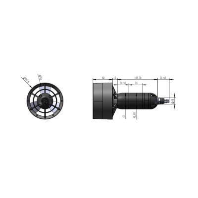 China Hot China 6S 5.5KG thrust totally enclosed thruster for bow thruster, boat, surfboard, single kayak 1 for sale