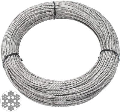 China Modern T316 Marine Grade 1/8 or 5/32 Inch Stainless Steel Aircraft Wire Rope Rope for Fencing, Decking, DIY Balustrade for sale