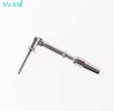 China Modern Stainless Steel Quick Delay Fittings 316 Wood Adjustable Lock Screw Terminal End Cable Railing Tensioner 1/8