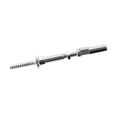 China Modern Stainless Steel Quick Delay Fittings 316 Wood Lock Screw Terminal End Cable Railing Turnbuckle 1/8