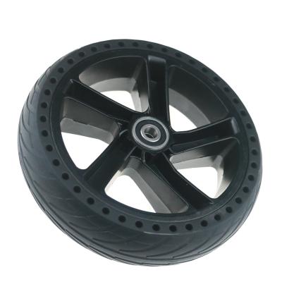 China Rubber Tires For Ninebot Scooter 8.5 Inch Honeycomb Tire With Ninebot Es1 Es2 Es3 Es4 Shock Absorbing Rear Wheel Rim+ Porous Solid Tire for sale