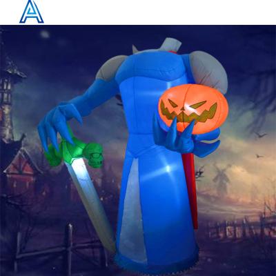 China Advertising& Halloween Advertising Giant Inflatable Monster Ghost Pumpkin LED Light Customized by Toy Factory Customized Large for sale