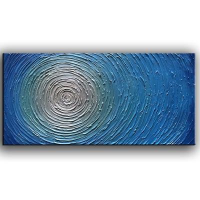 China Abstract Light Blue Texture Oil Painting On Abstract Art Pictures Canvas Wall Art Canvas for sale