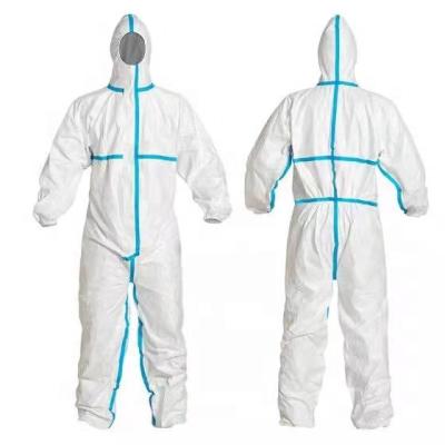 China Waterproof 2020 Year Disposable Medical Suit Surgical Gown Protective Clothing Coveralls With Hood And Boot Covers for sale