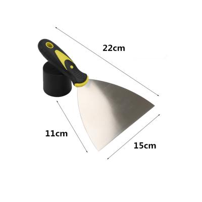 China Stainless Steel Floor Building Tools Handle Stainless Steel Cleaning Wood Plastic Putty Knife for sale