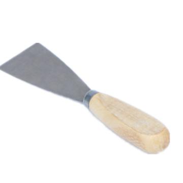 China Flexible Steel Blade Steel Putty Knife With Wooden Handle for sale