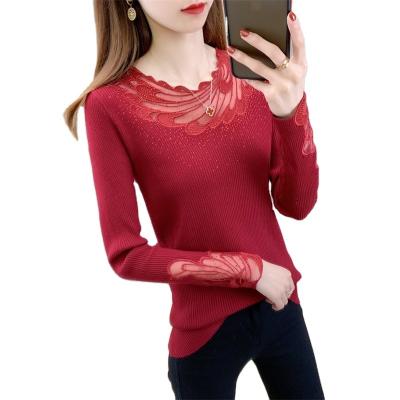 China Hot Selling High Quality Autumn Winter Anti-wrinkle Semi High Collars Plus Thick Bottom Shirt Ear Wood Sweater for sale