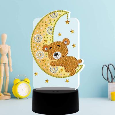 China Wholesale Classic Kit Led 3d Diamond Painting Decoration Lamp For Night Light Cross Stitch Embroidery Mosaic Kit Home for sale