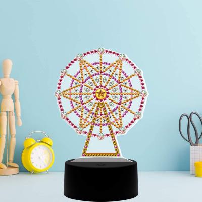 China Direct Selling Classical Exquisite Shape Special Children Led Night Light Diamond Painting Set for sale