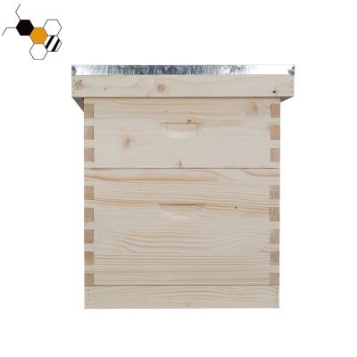 China Farms factory price honey bee hives for sale wooden bee hive box langstroth hive for sale