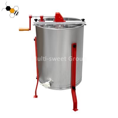 China For Langstroth and Dadant frames manual honey extraction stainless steel 4 frames honey extractor honey machine for beekeeping for sale