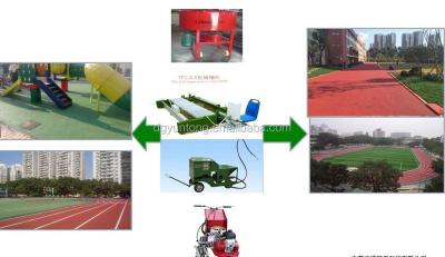 China Running Track Make Rubber Tiles And Running Track Machine With Tire Recycled Rubber for sale