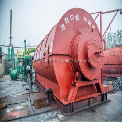 China Shredder Waste Tires In Powder Waste Rubber Tire And Plastic Pyrolysis System for sale