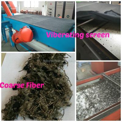 China Removing Fiber From Rubber Granules Powder Bandage Recycling Machine Fiber Separator With High Separating Purity Of Fiber From Rubber Granules And Crumb Rubber for sale